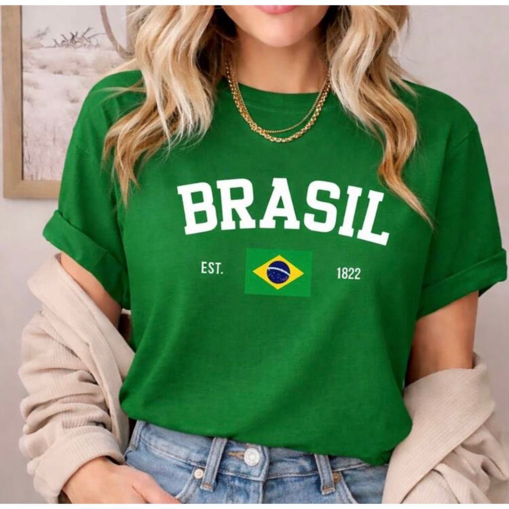 Cropped Verde e Amarelo Looks para a Copa do Mundo