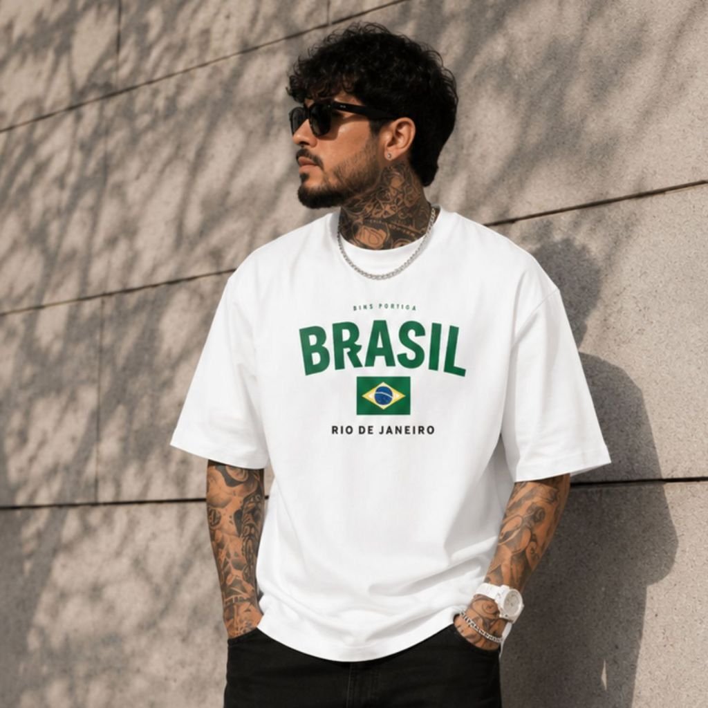 Camisa Masculina Torcedor Looks para a Copa do Mundo